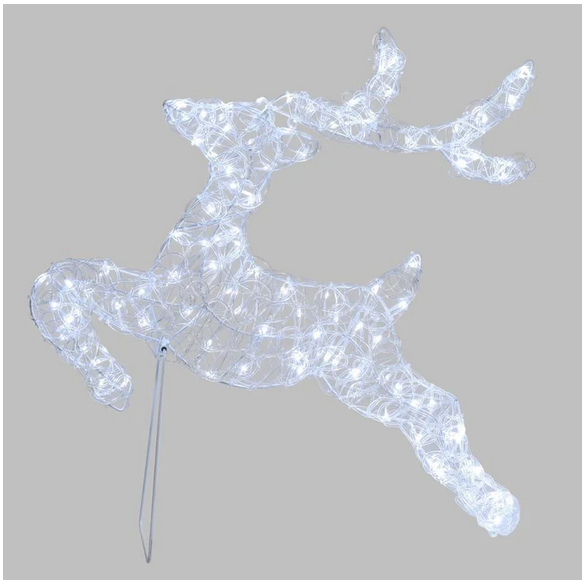 Renna Galoppante h65 cm 100 gocce Led LOTTI