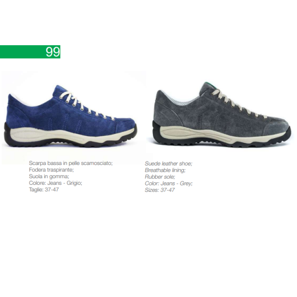Scarpa Bassa Scamosciata mod. 99 Taglie Assortite TREEMME