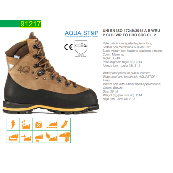 Scarpone Antitaglio CE17249 Aquastop Misure Assortite TREEMME