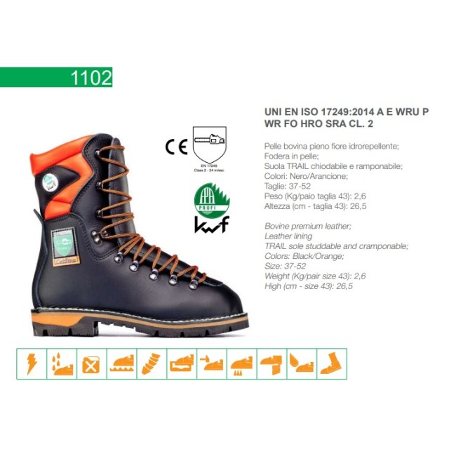 Stivale Boscaiolo Antitaglio Classe 2...