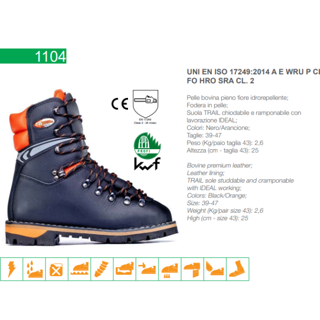 Stivale Boscaiolo Antitaglio con...