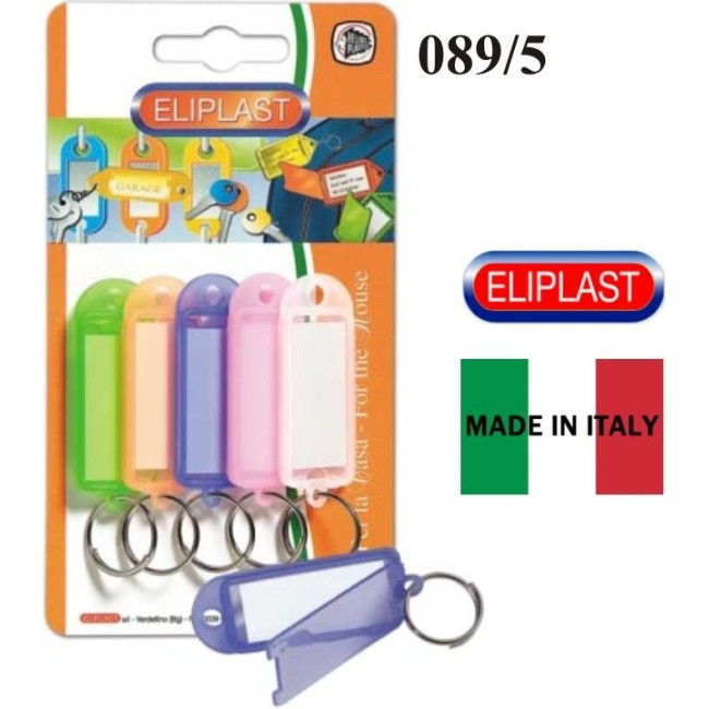 Targhetta Portanome 5pz ELIPLAST