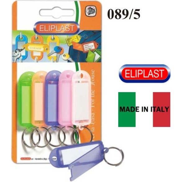 Targhetta Portanome 5pz ELIPLAST