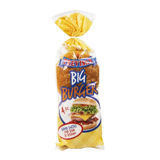 Panino Maxi Hamburger 300gr Trevisan