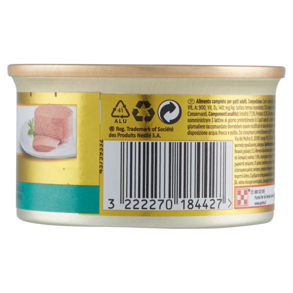 Gourmet Gold Gatto Mousse Con Coniglio gr. 85 PURINA