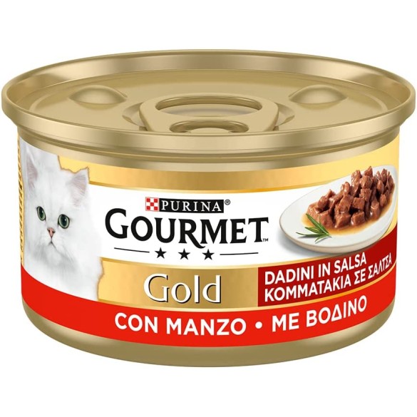 Gourmet gold Gatto Dadini Con Manzo gr. 85 PURINA