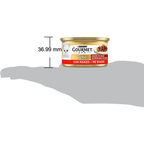 Gourmet gold Gatto Dadini Con Manzo gr. 85 PURINA