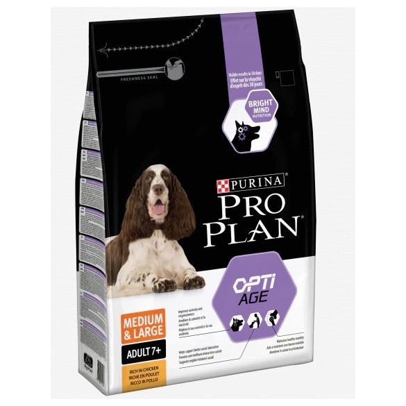 Purina proplan adult 7+ medium large optiage 3 kg