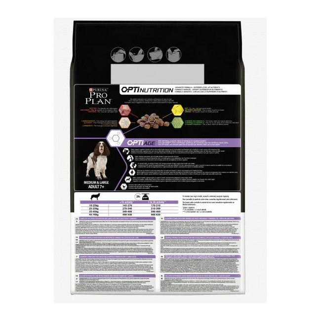 Purina proplan adult 7+ medium large...