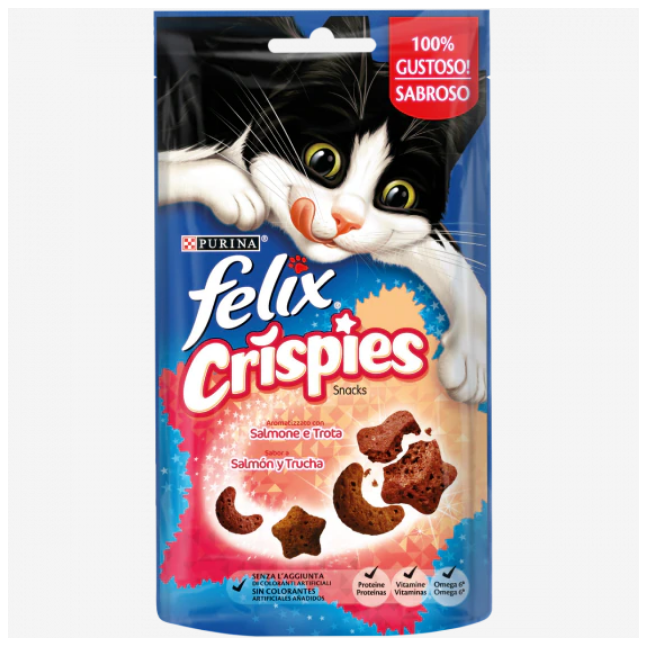 Gatto Friskies Crispies Salmone e...