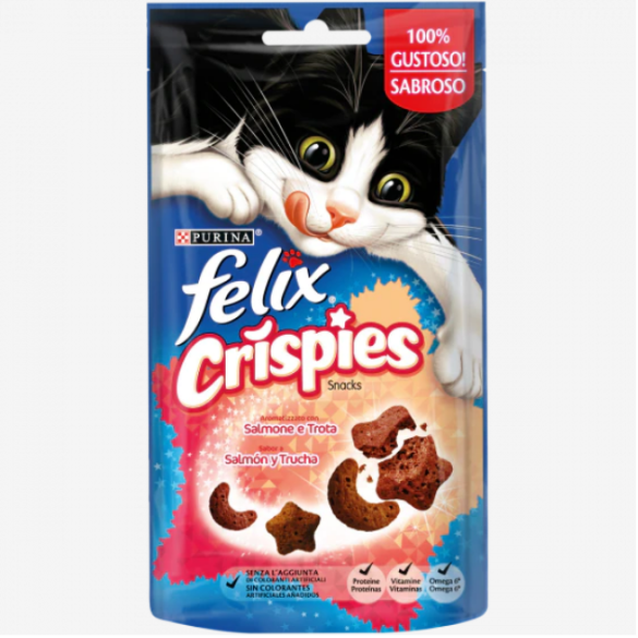 Gatto Friskies Crispies Salmone e Trota 45 gr PURINA