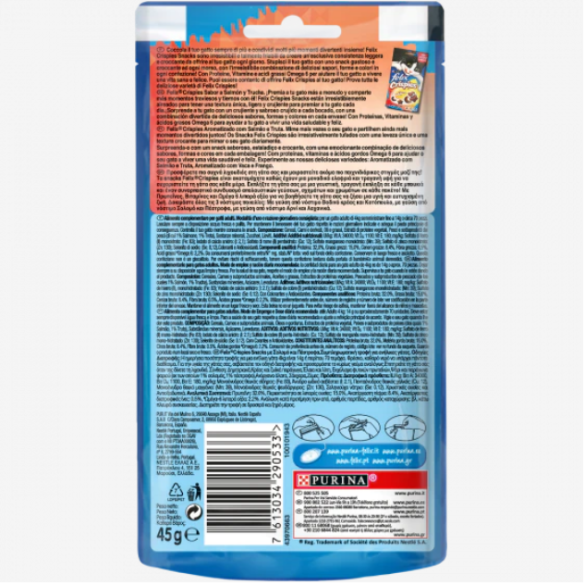 Gatto Friskies Crispies Salmone e Trota 45 gr PURINA