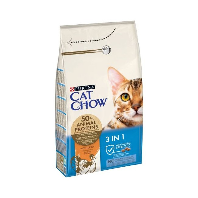 Cat Chow Gatto 3in1 Tacchino 1,5 Kg...