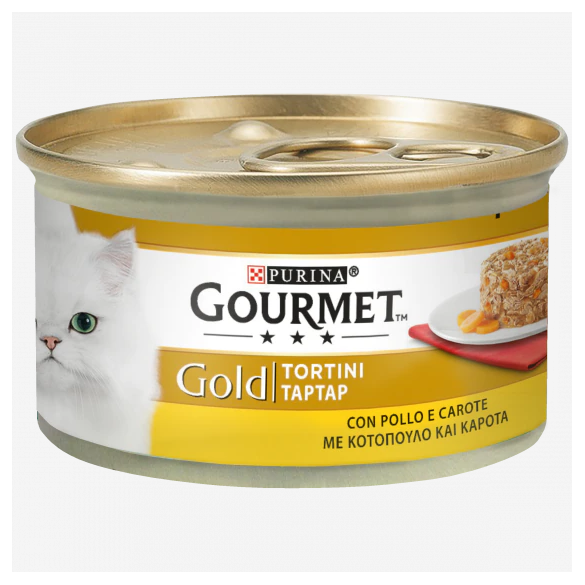 Gourmet gold Gatto Tortini Pollo e  Carota gr. 85 PURINA