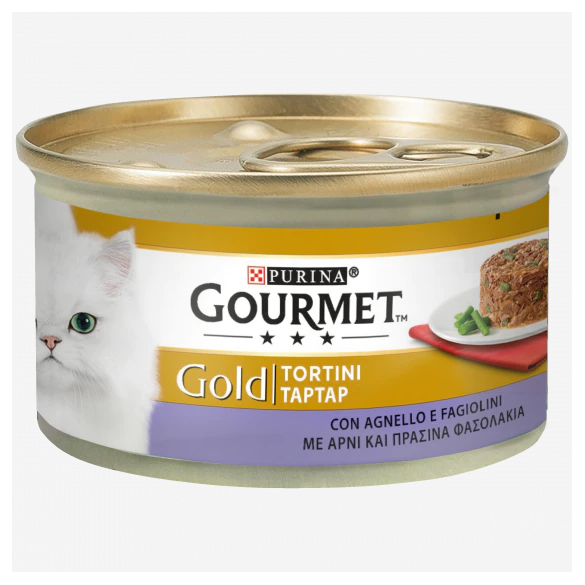 Gourmet gold Gatto Tortini Agnello e Fagiolini gr. 85 PURINA