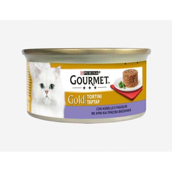 Gourmet gold Gatto Tortini Agnello e Fagiolini gr. 85 PURINA