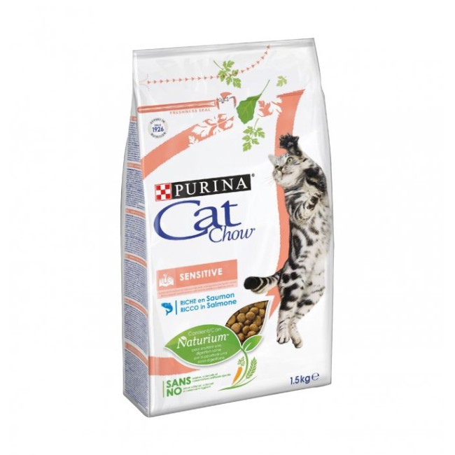 Cat Chow Gatto Sensitive Salmone 1,5...