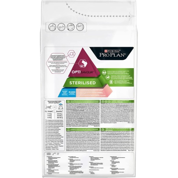 PRO Plan Sterlised Optisavour Adult con Merluzzo e Trota 1,5 kg  PURINA