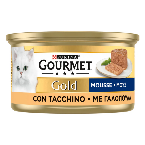 Gourmet Gold Gatto Mousse Tacchino gr. 85 PURINA