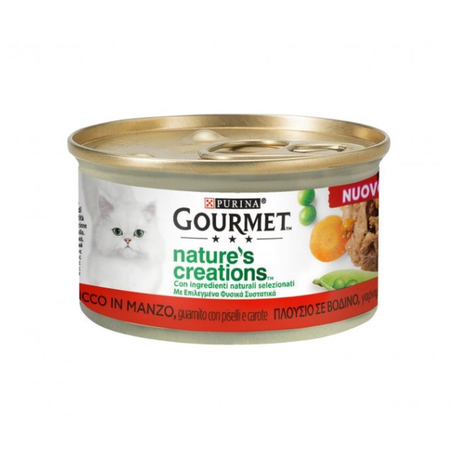 Gourmet Gatto Manzo,Piselli e Carote...