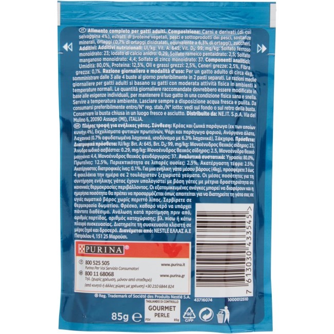 Gourmet Gatto Perle Filettini di...