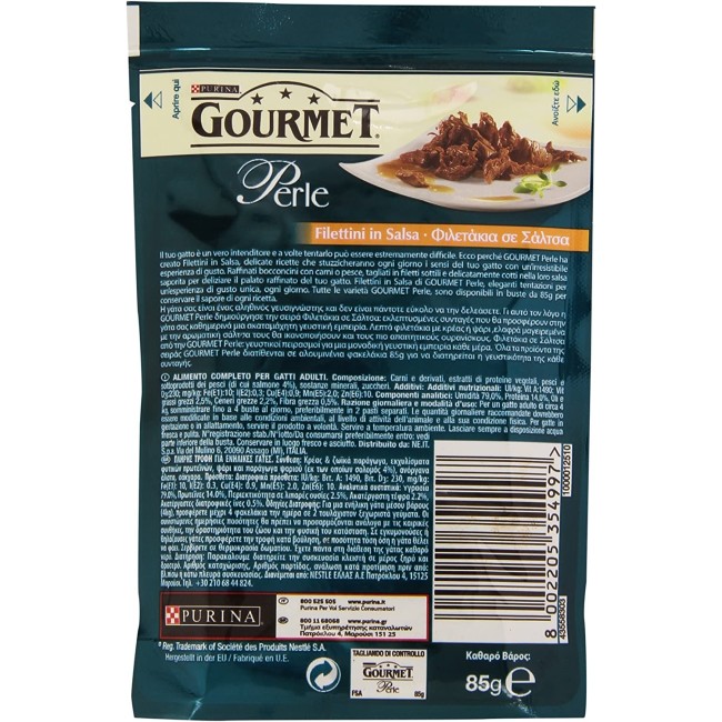 Gatto Perle Filettini di Salmone in...