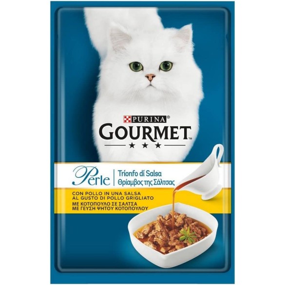 Gatto Perle Trionfo di Pollo in Salsa 85 gr PURINA
