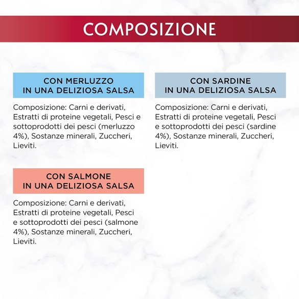 Gatto Mon Petit Merluzzo Sardine Salmone 6x50 gr PURINA