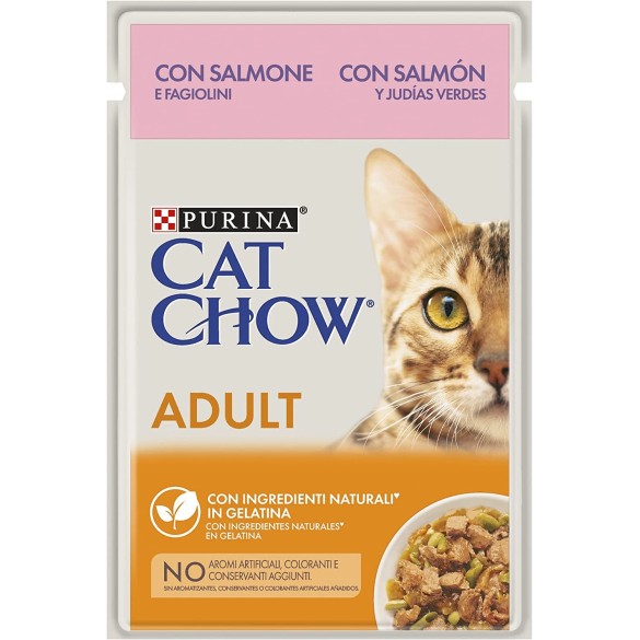 Cat Chow Adult 1+ Salmone e Fagiolini 85gr PURINA