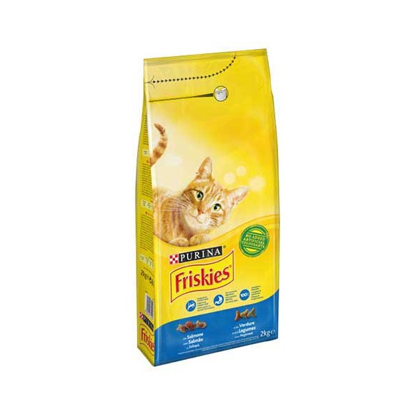 Friskies Gatto Salmone e Verdure 2Kg Purina