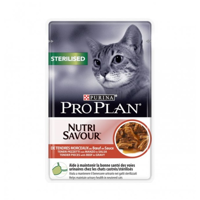 Proplan Gatto Sterilised Manzo 85gr...
