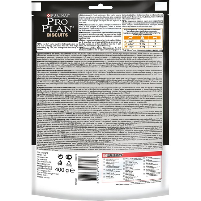 Proplan Cane Biscotti Salmone e Riso...