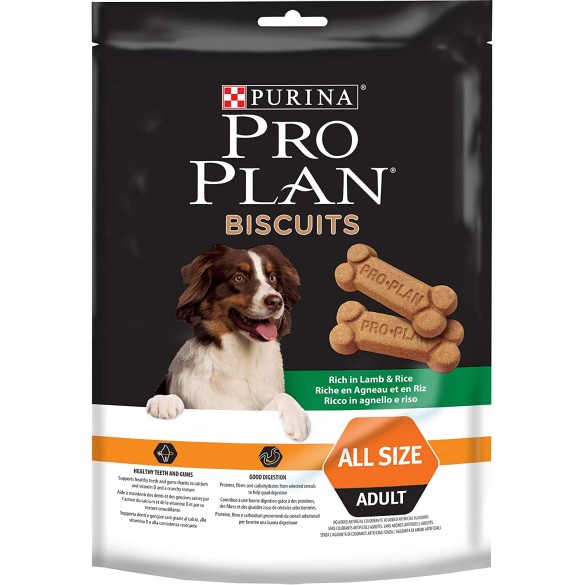 Proplan Cane Biscotti Agnello e Riso 400gr Purina