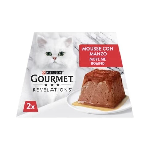 Gourmet Revelations Mousse Manzo 2×57 gr PURINA