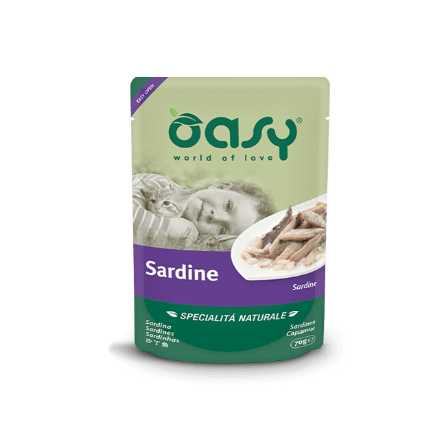 Gatto - Sardine busta 70 gr OASY