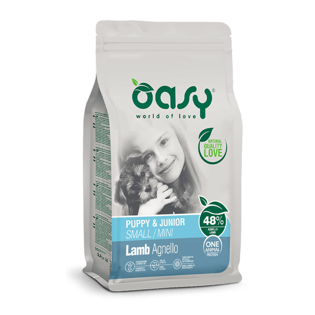 Cane Puppy Mini con Agnello 2,5kg OASY