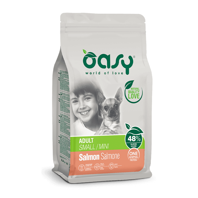 Cane Adult Mini con Salmone 2,5kg OASY