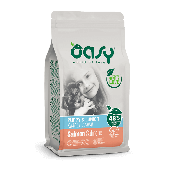 Cane Puppy Mini con Salmone 2,5kg OASY
