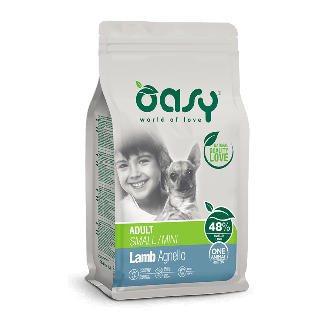 Cane Adult Mini con Agnello 2,5kg OASY
