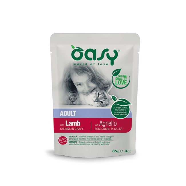 Gatto - Bocconcini Agnello 85gr OASY