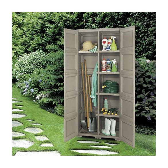 Armadio Omnimodus - 5 Moduli con 5 Ripiani e 4 Vani Aperti + 1 Puntale TONTARELLI