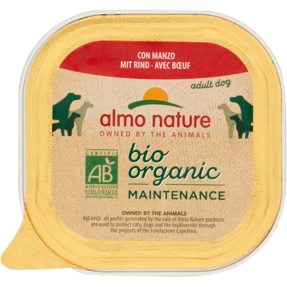 Almo Nature Cane Bio Patè Manzo 100gr