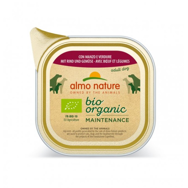 Almo Nature Cane Bio Patè Manzo e...