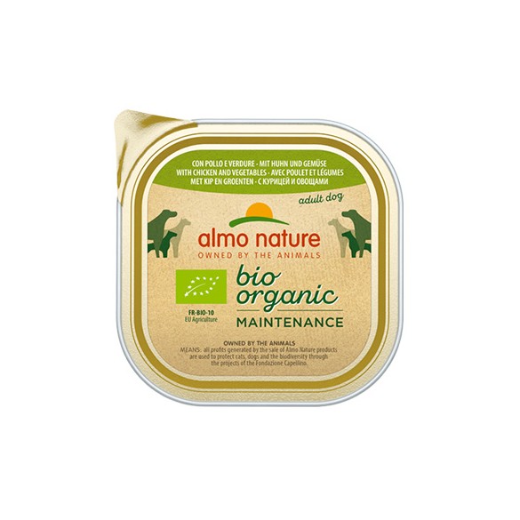 Almo Nature Cane Bio Patè Pollo e Verdure 100gr