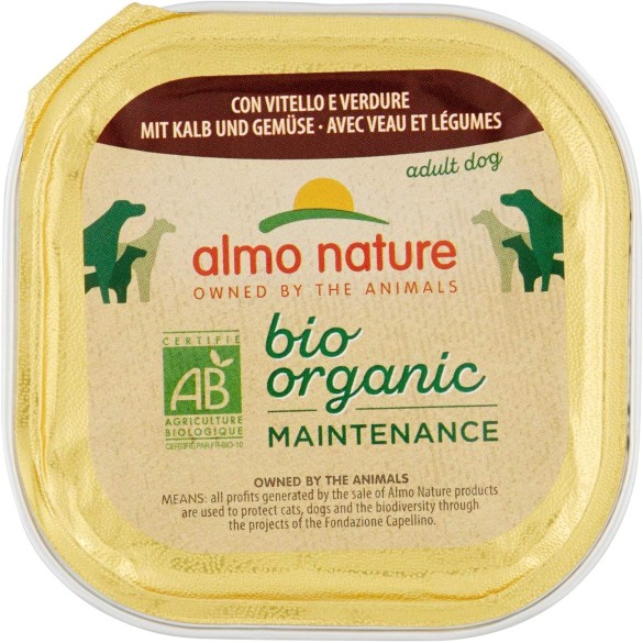 Almo Nature Cane Bio Patè Vitello e Verdure 100gr