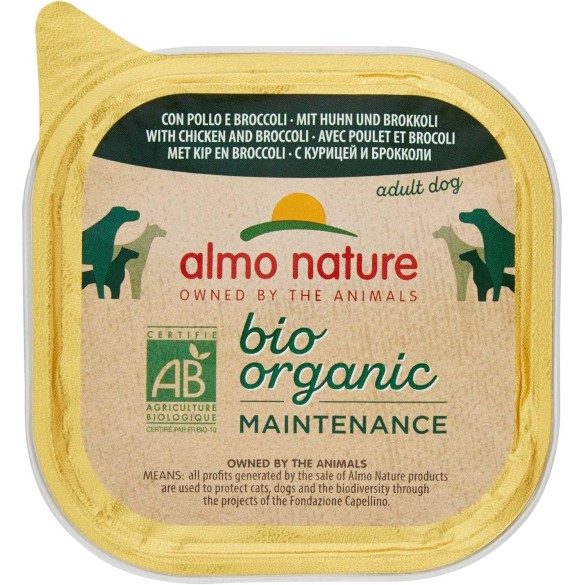 Almo Nature Cane Bio Patè Pollo e Broccoli 300gr