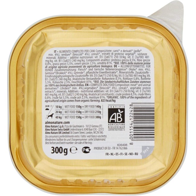 Almo Nature Cane Bio Patè Pollo e...