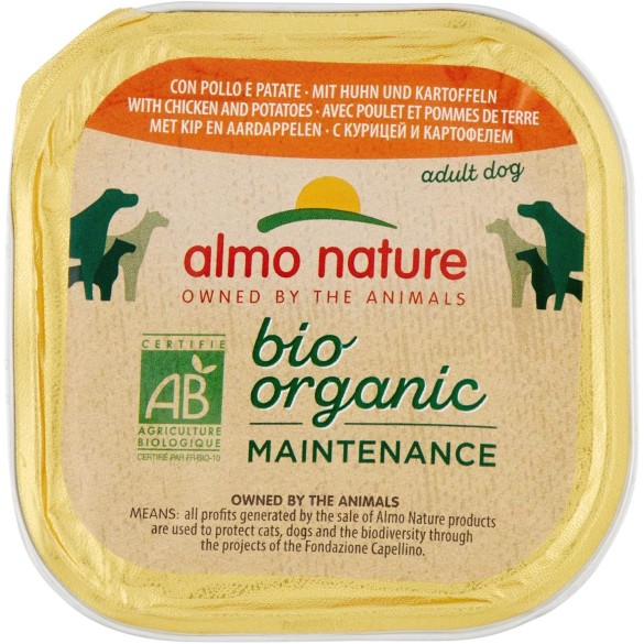 Almo Nature Cane Bio Patè Pollo e Patate 300gr