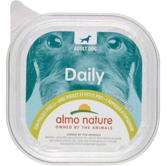 Almo Nature Daily Menù Dog 300gr Pollo e Piselli