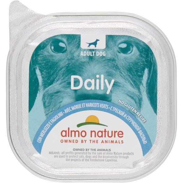 Almo Nature Daily Menù Dog 300gr Merluzzo e Fagiolini